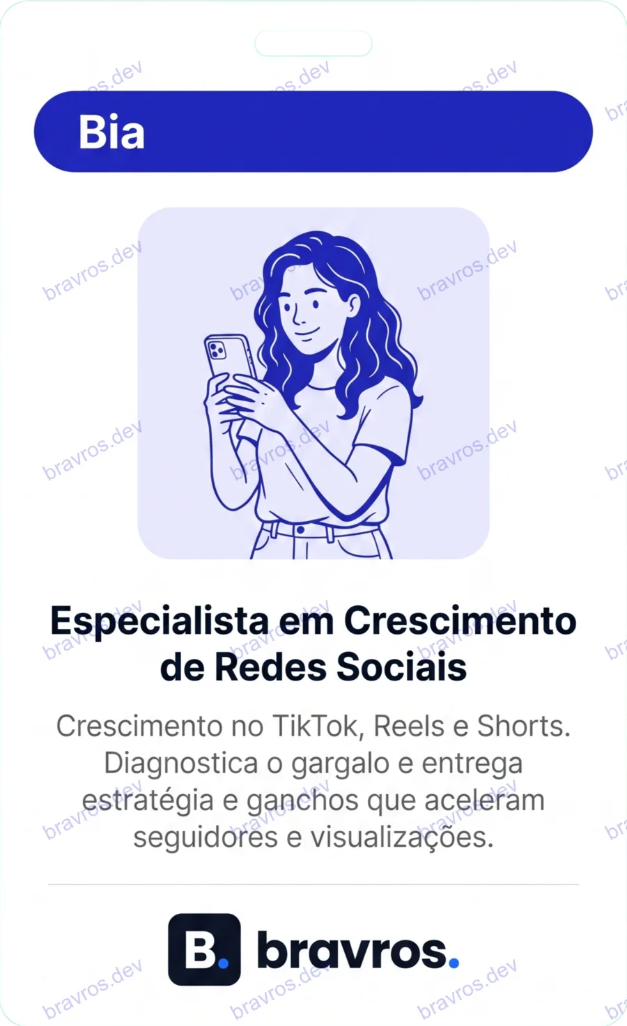 Crachá de Bia, especialista Bravros