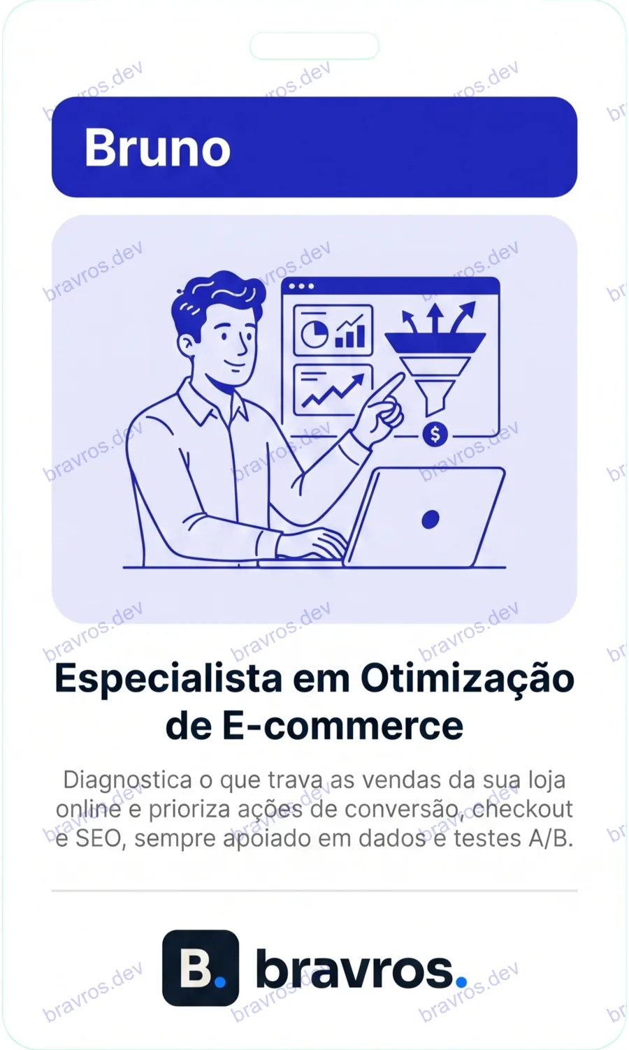 Crachá de Bruno, especialista Bravros