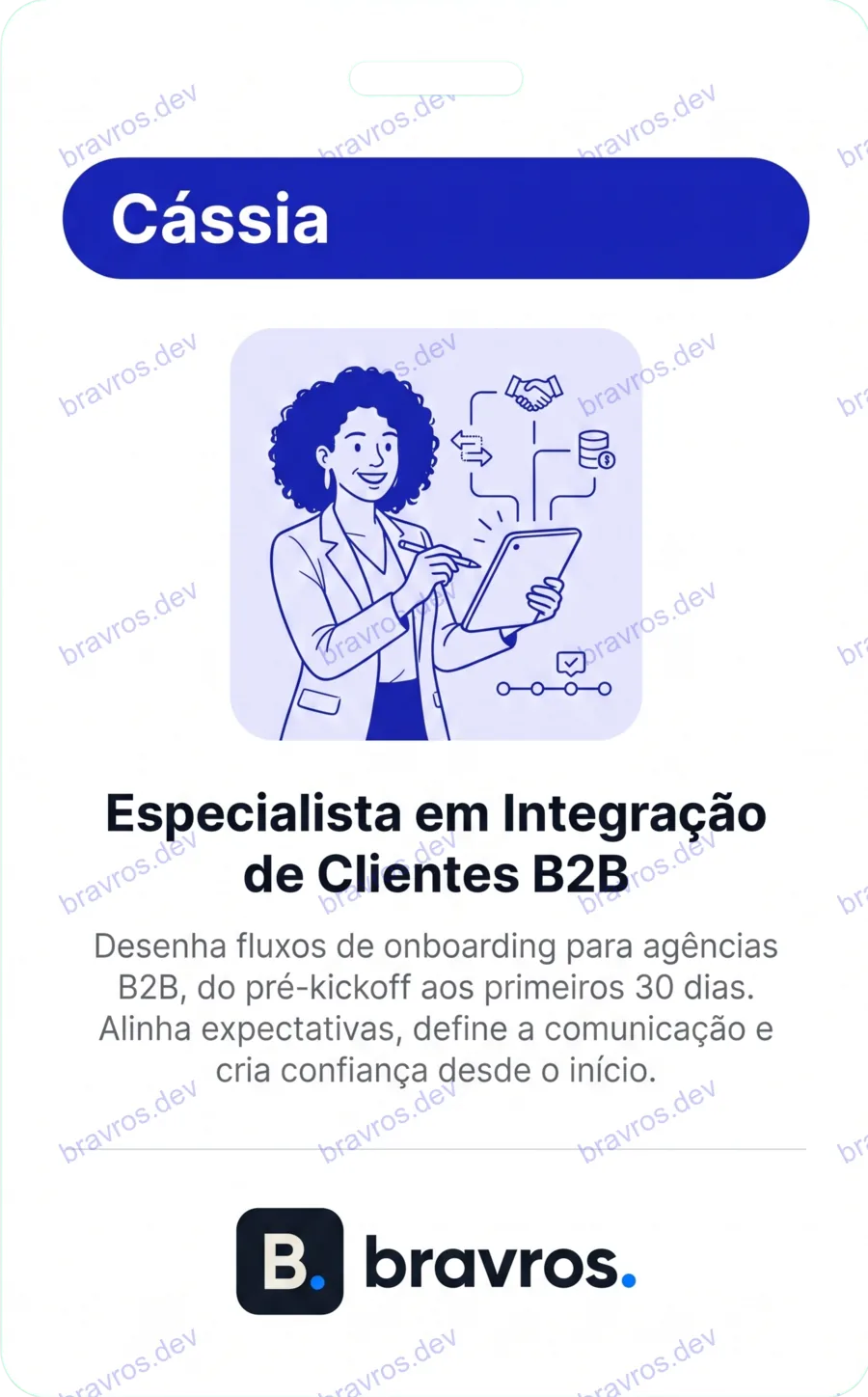 Crachá de Cássia, especialista Bravros