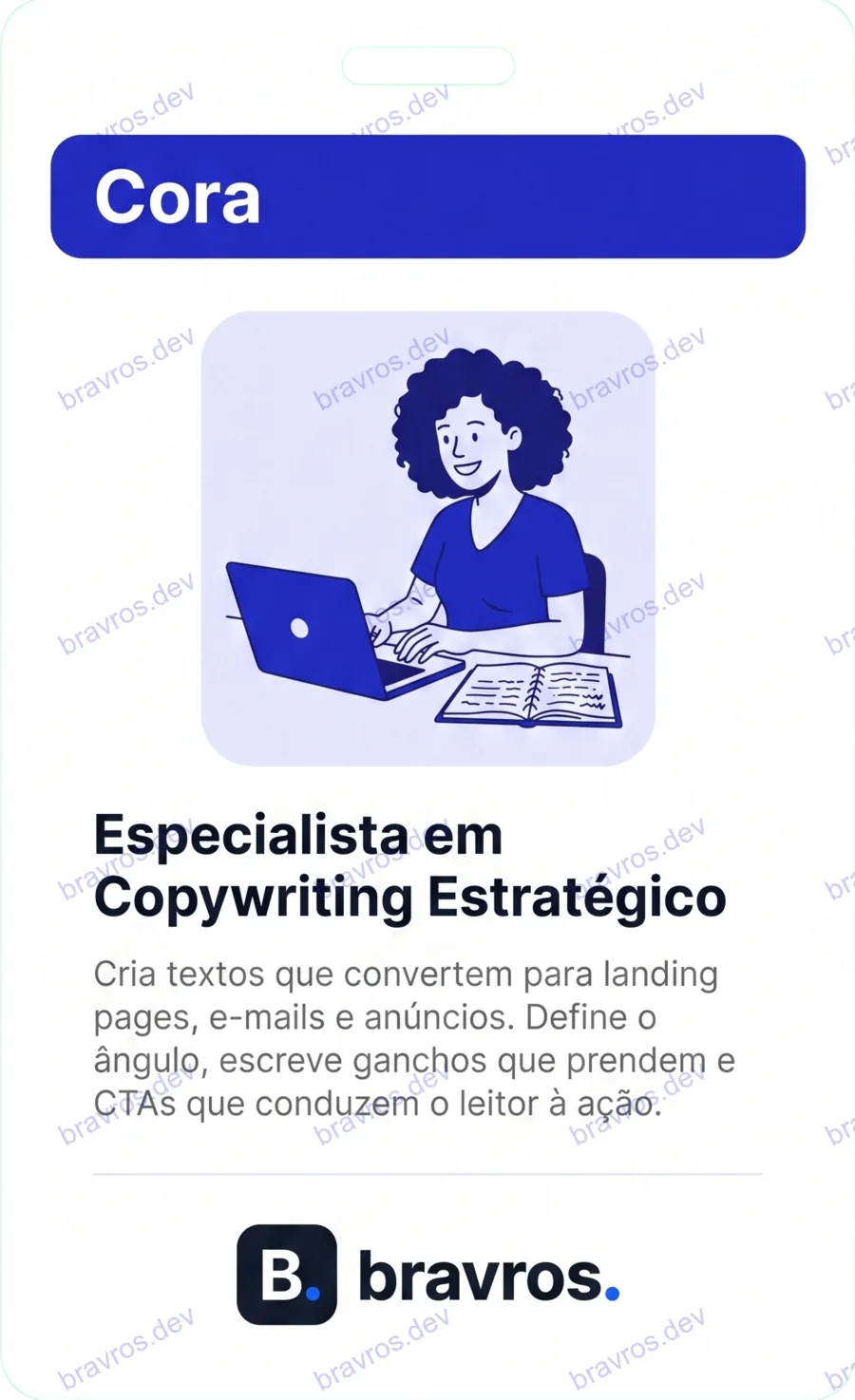 Crachá de Cora, especialista Bravros