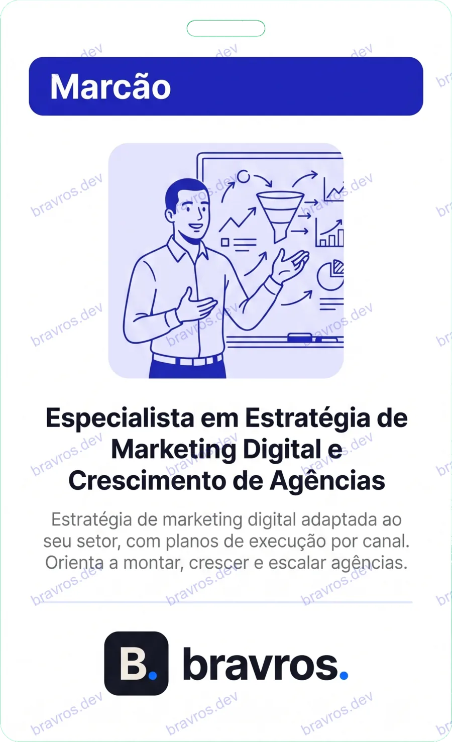 Crachá de Marcão, especialista Bravros
