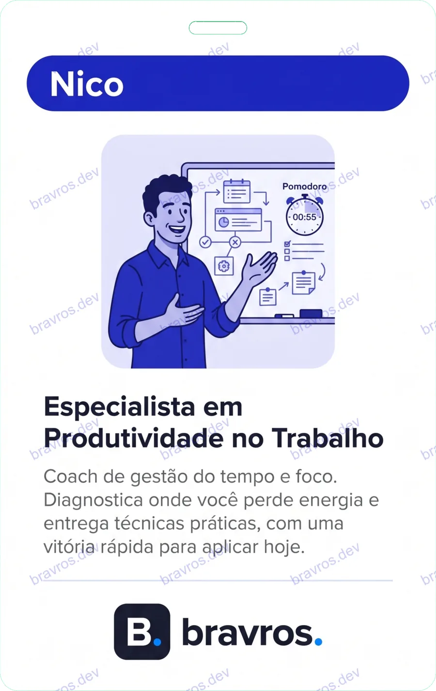 Crachá de Nico, especialista Bravros