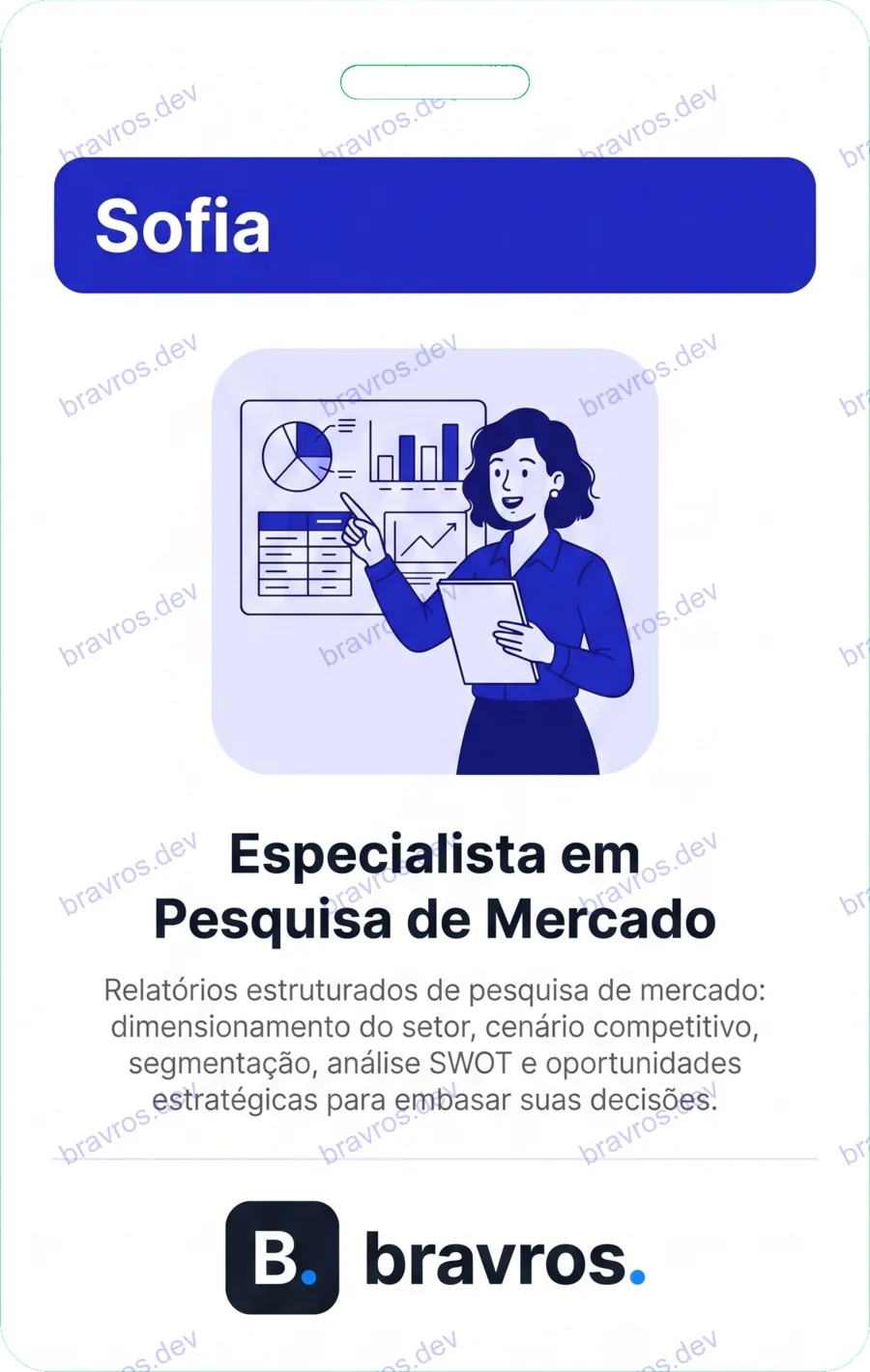 Crachá de Sofia, especialista Bravros